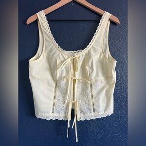 No Boundaries Lace-Up Top